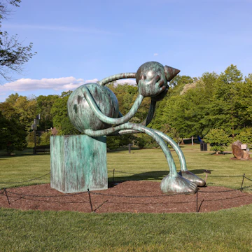 The Crying Giant Sculpture at the Delaware Art Museum.