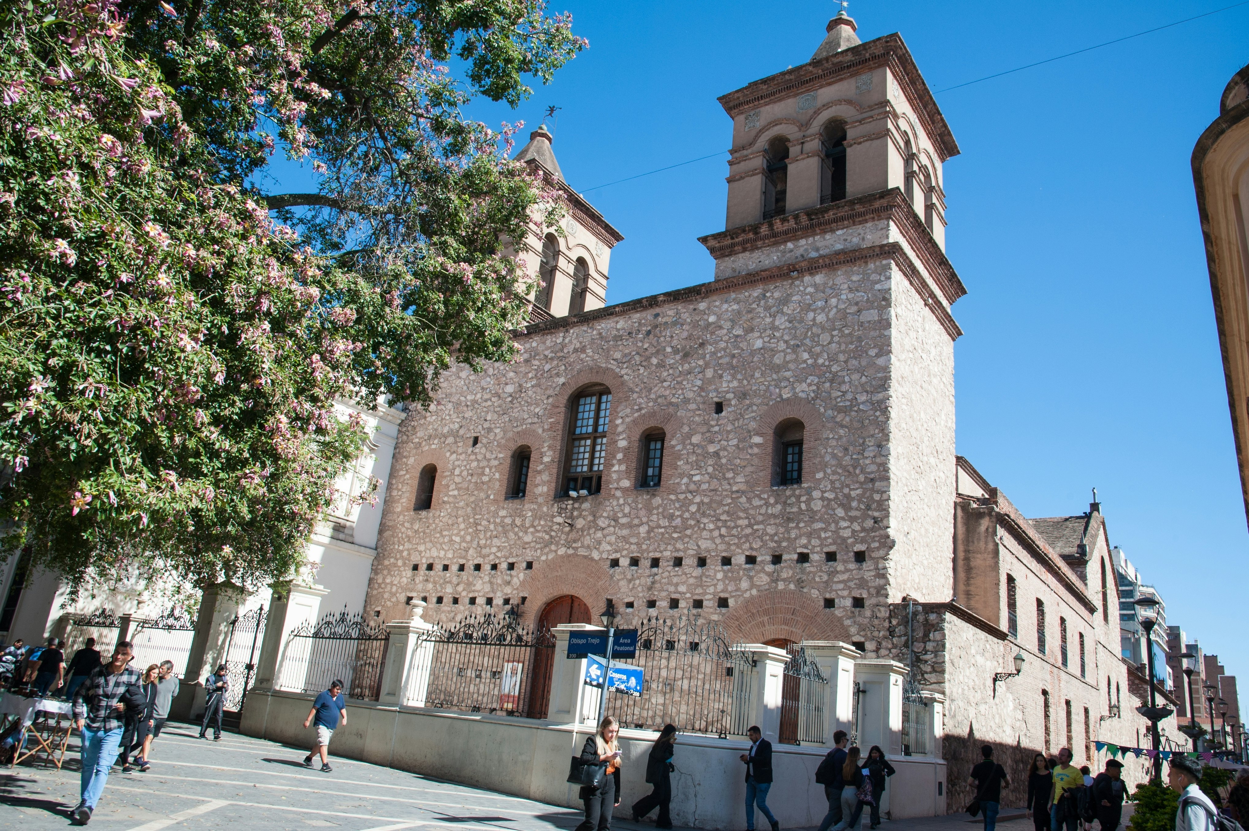 Facade of the Jesuit church Companhia de Jesus, Manzana Jesuitica complex on Cordoba, Argentina.