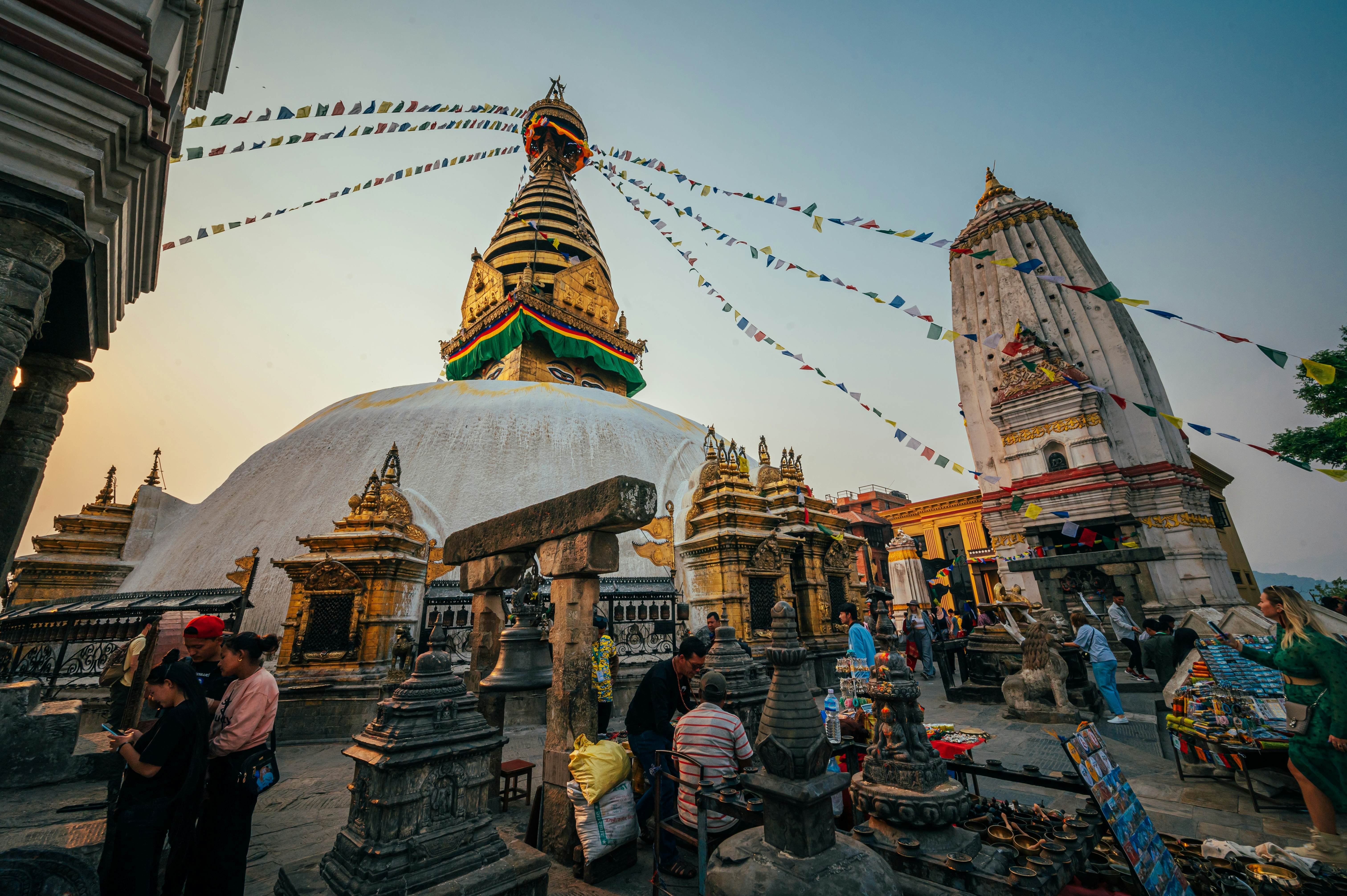 Landscape around the Swayambhunath temple.