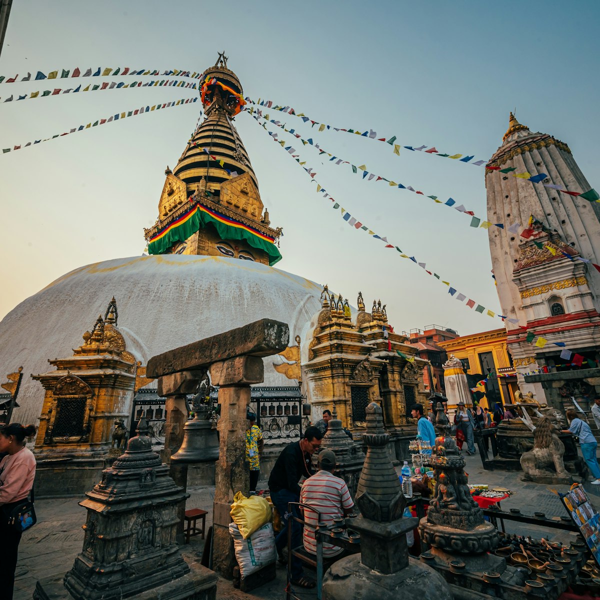 Landscape around the Swayambhunath temple.
