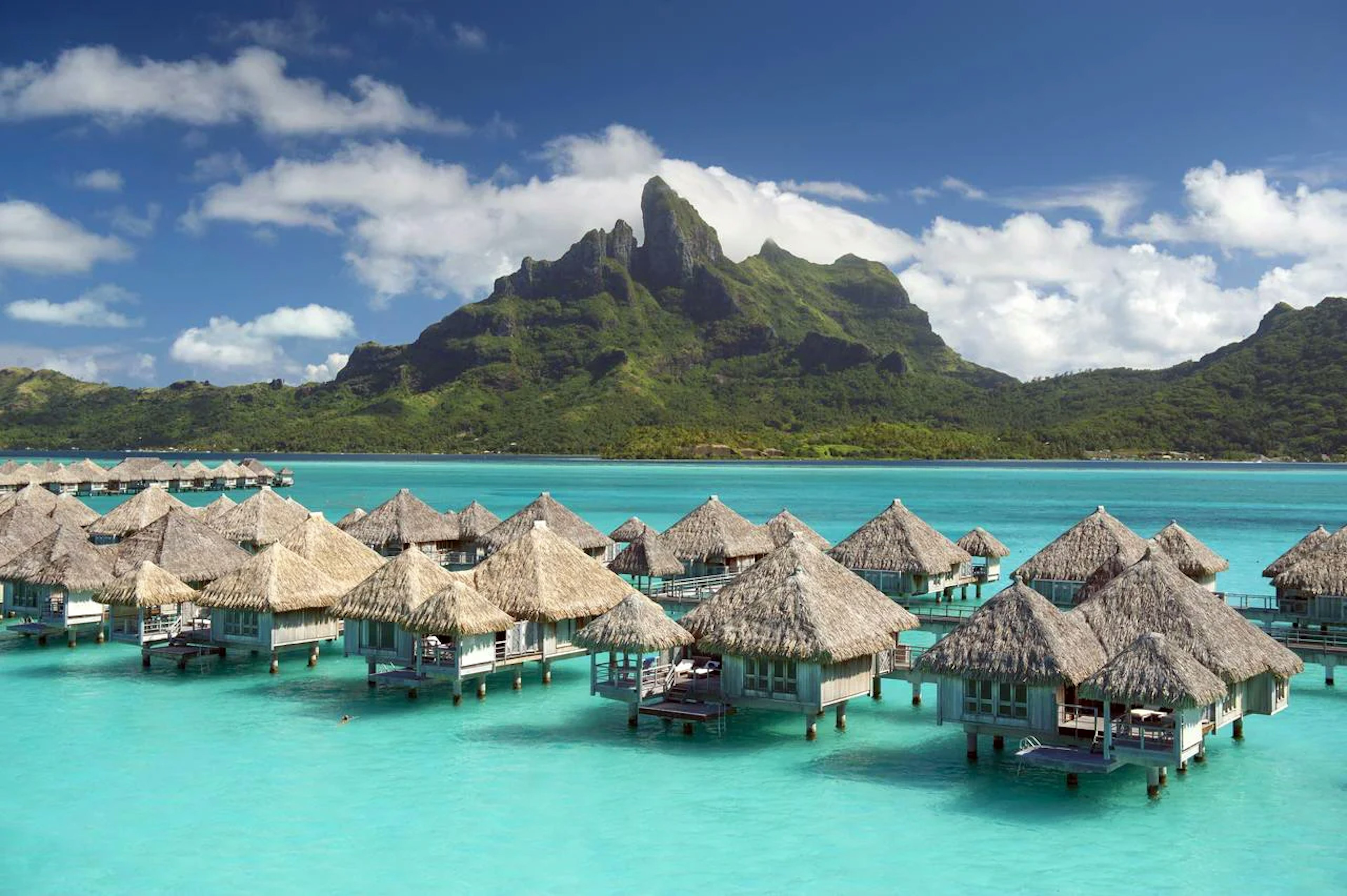 Use your Marriott Bonvoy points to book an overwater bungalow at The St. Regis Bora Bora Resort