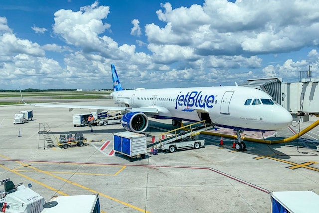 An Airbus A321neo from JetBlue's fleet