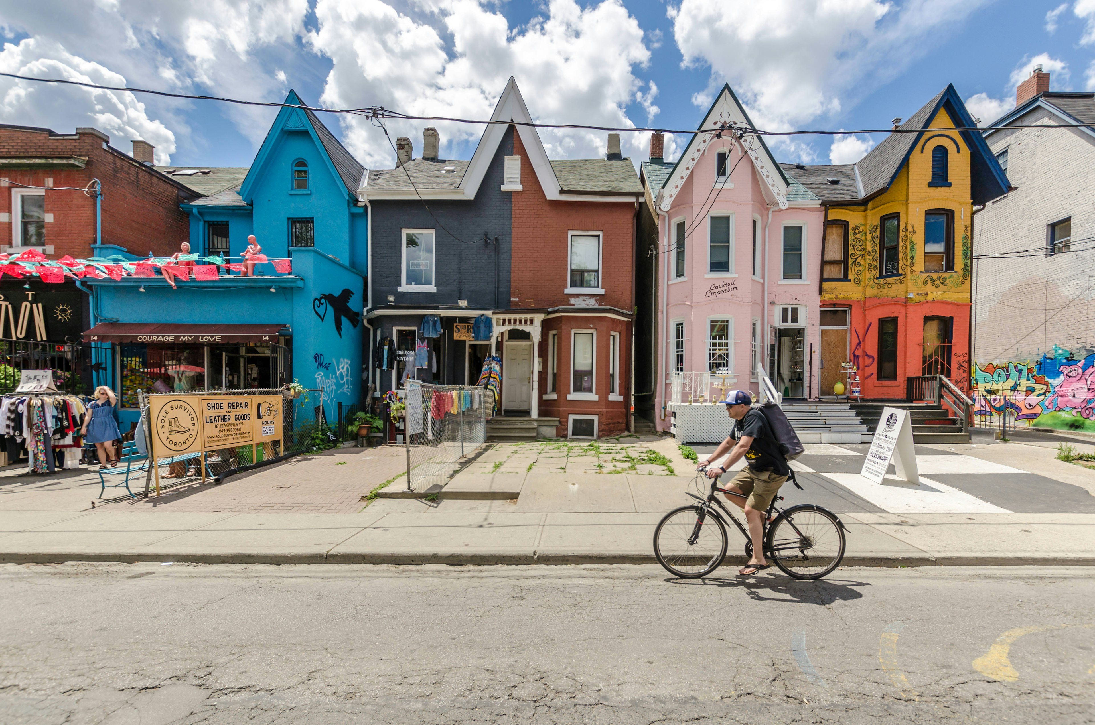 Kensington Avenue and Kensington market in Toronto, Canada.