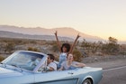 Group Of Friends On Road Trip Driving Classic Convertible Car
1030407908
group, friends, couple, holiday, vacation, lifestyle, countryside, woman, female, man, male, together, person, african american, black, caucasian, 20s, twenties, classic car, wanderlust, open top, open road
Four friends in a convertible driving on a country road in the USA