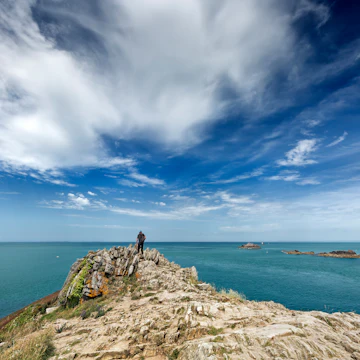 Pointe du Grouin, near Cancale, Ille-et-Vilaine, Brittany, France.