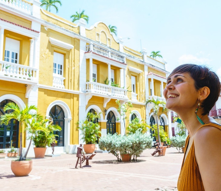 Horizontal view of latin woman sightseeing in spanish historic ancient city. Travel to Colombia concept.
1355626994
experiences, indias