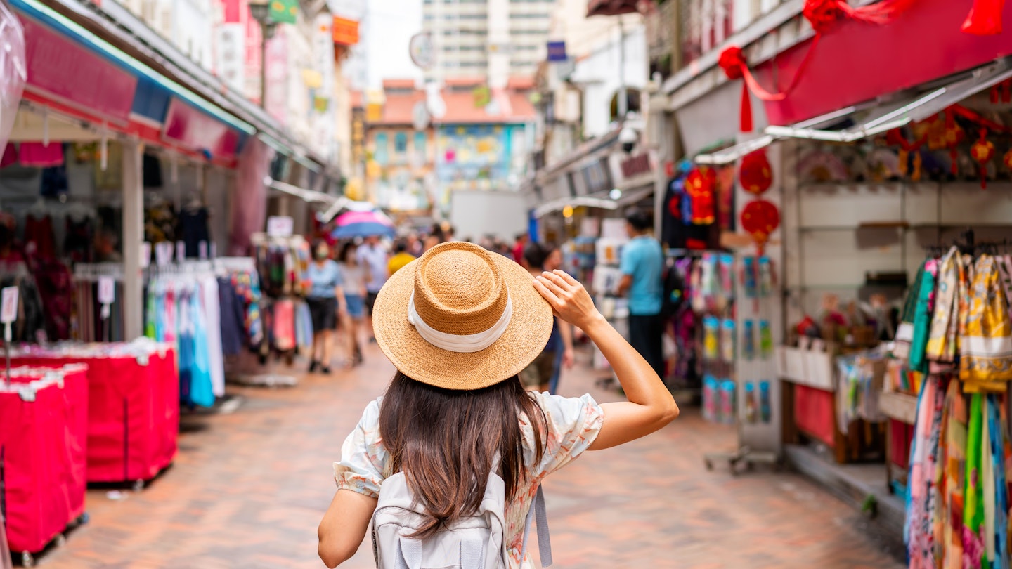 Young female tourist walking in Chinatown street market in Singapore
1471449258
culture
Chinatown, Singapore