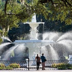 USA, Georgia, Savannah, fountain in Forsyth Park.
513709771
null
