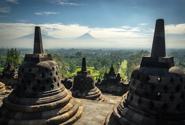 Borobudur Buddhist Temple (UNESCO World Heritage Site) - Java, Indonesia