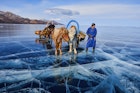Mongolia, Khovsgol province, horse sled on the frozen lake of Khovsgol in winter
683712525
frozen, horse, lake, sled, winter
A man with a horse sled standing on the frozen lake of Khovsgol in winter