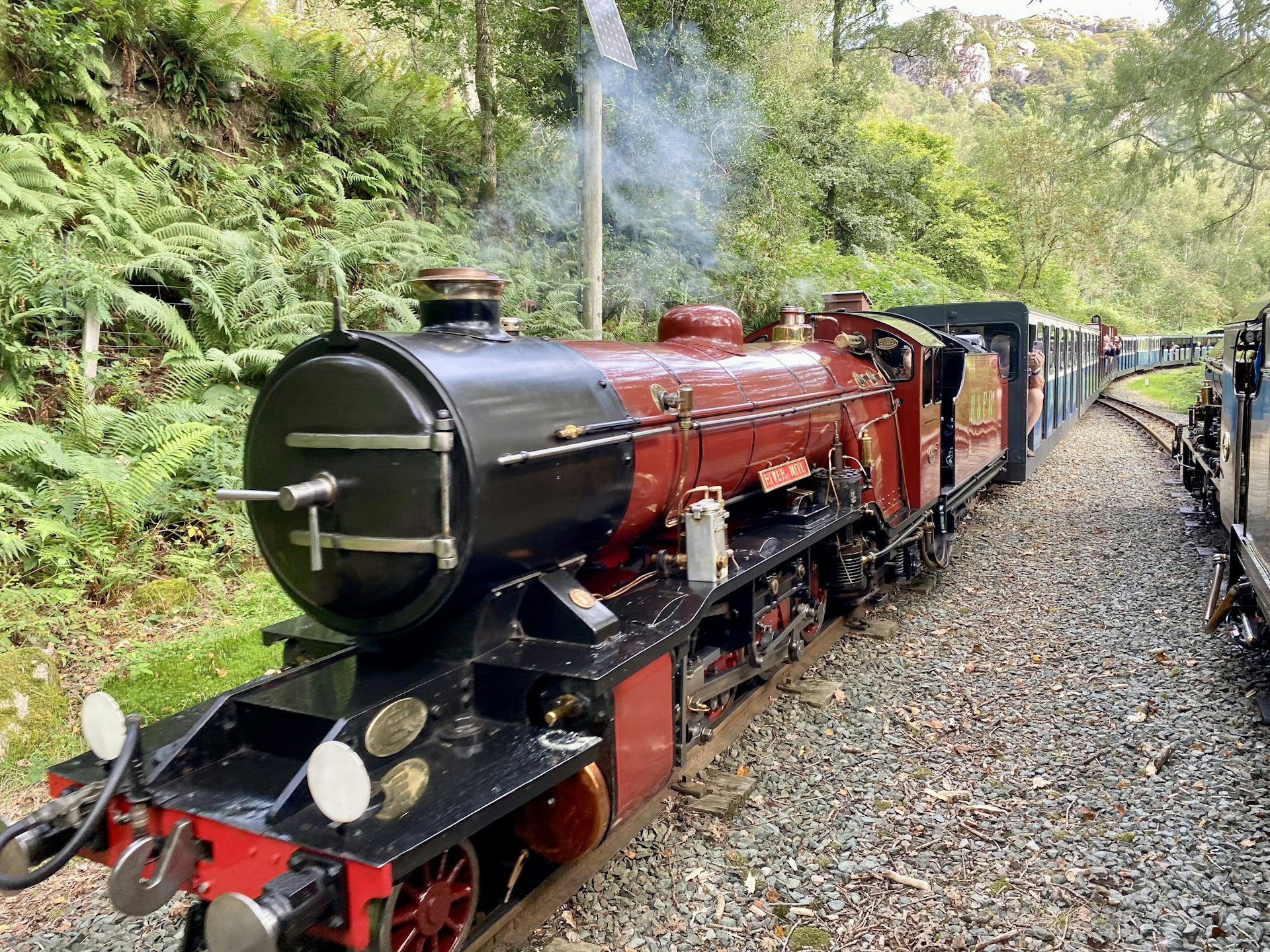 Traditional English steam train