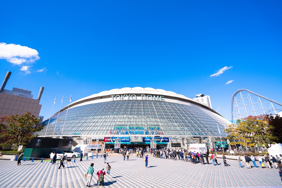 TOKYO, JAPAN - November 15, 2019: Tokyo Dome: Tokyo Dome is a stadium in Bunkyo, Tokyo, Japan. It has a maximum total capacity of 55,000. World Baseball Softball Confederation(WBSC Premier12); Shutterstock ID 1622269975; your: Bridget Brown; gl: 65050; netsuite: Online Editorial; full: POI Image Update