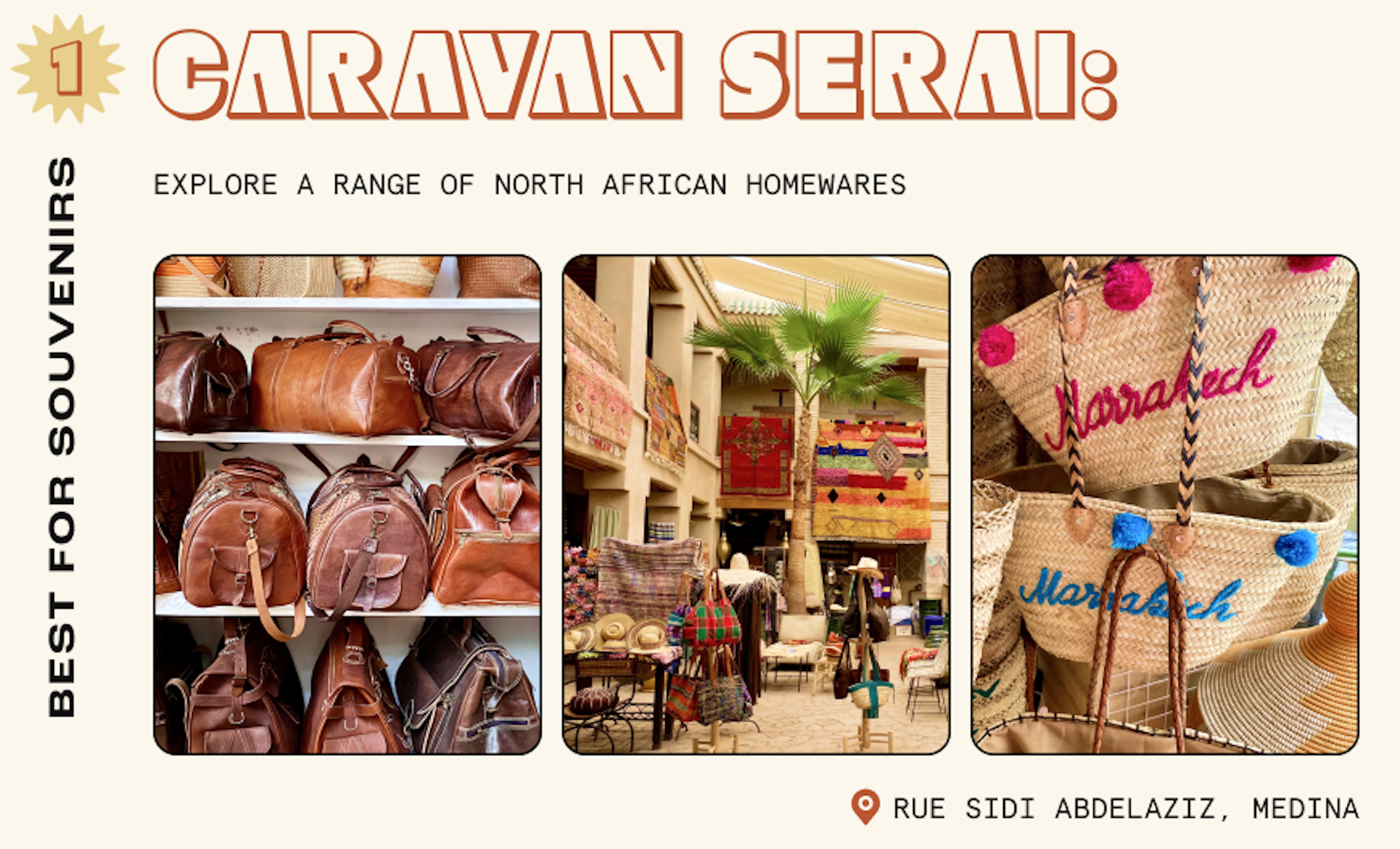 Moroccan covered market specialsing in artisan products