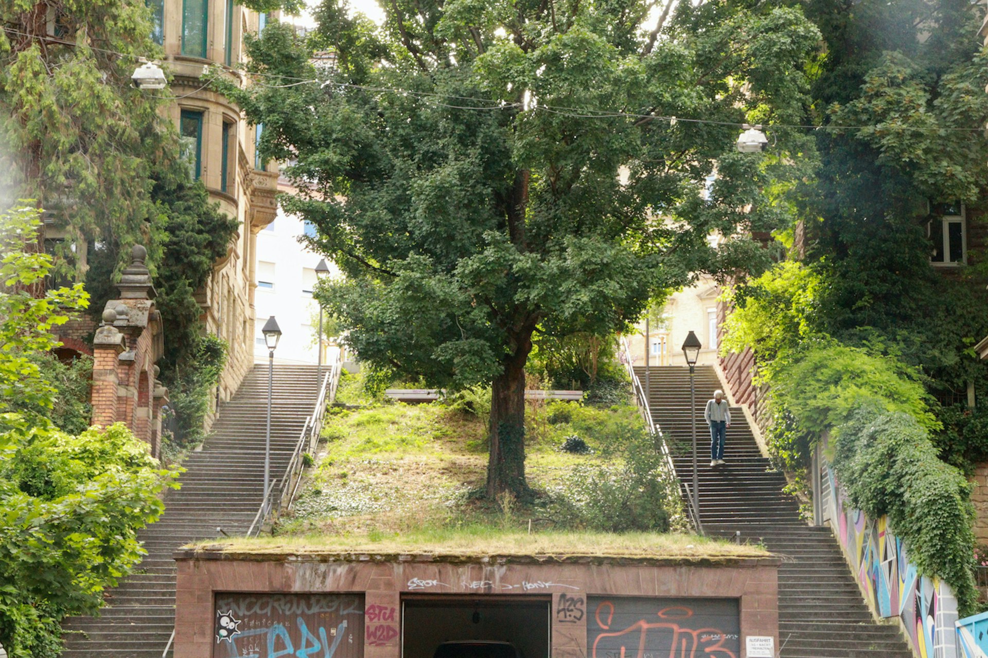 The Sängerstaffel steps in Stuttgart 