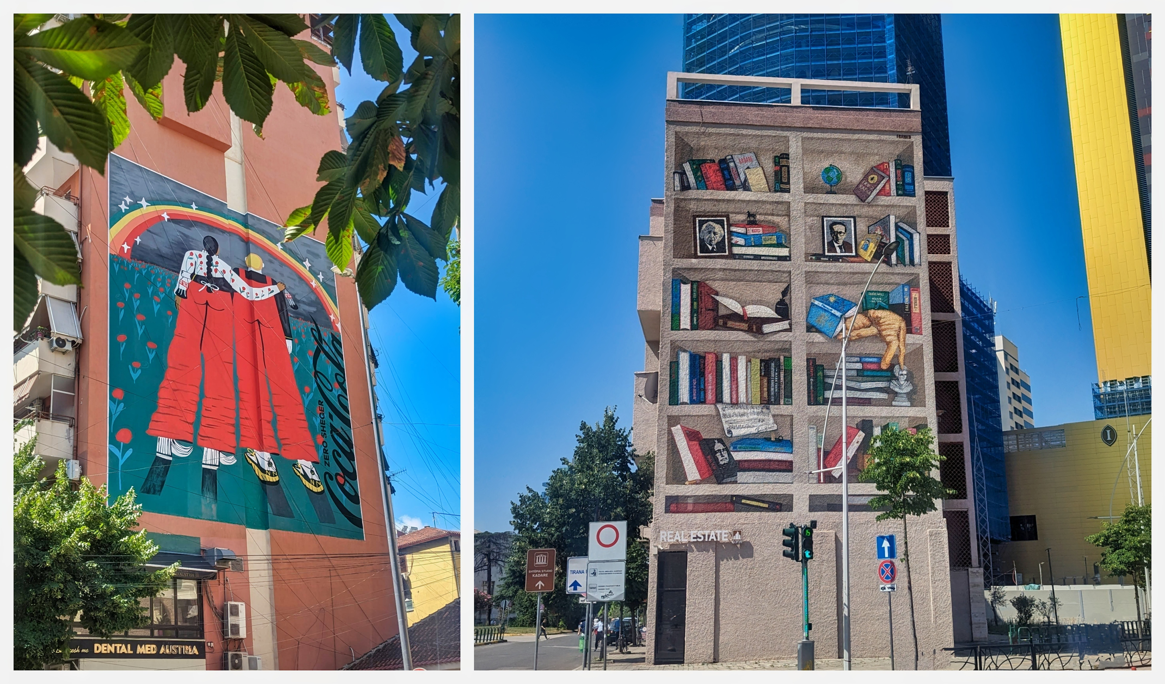 Street art murals in Tirana, Albania