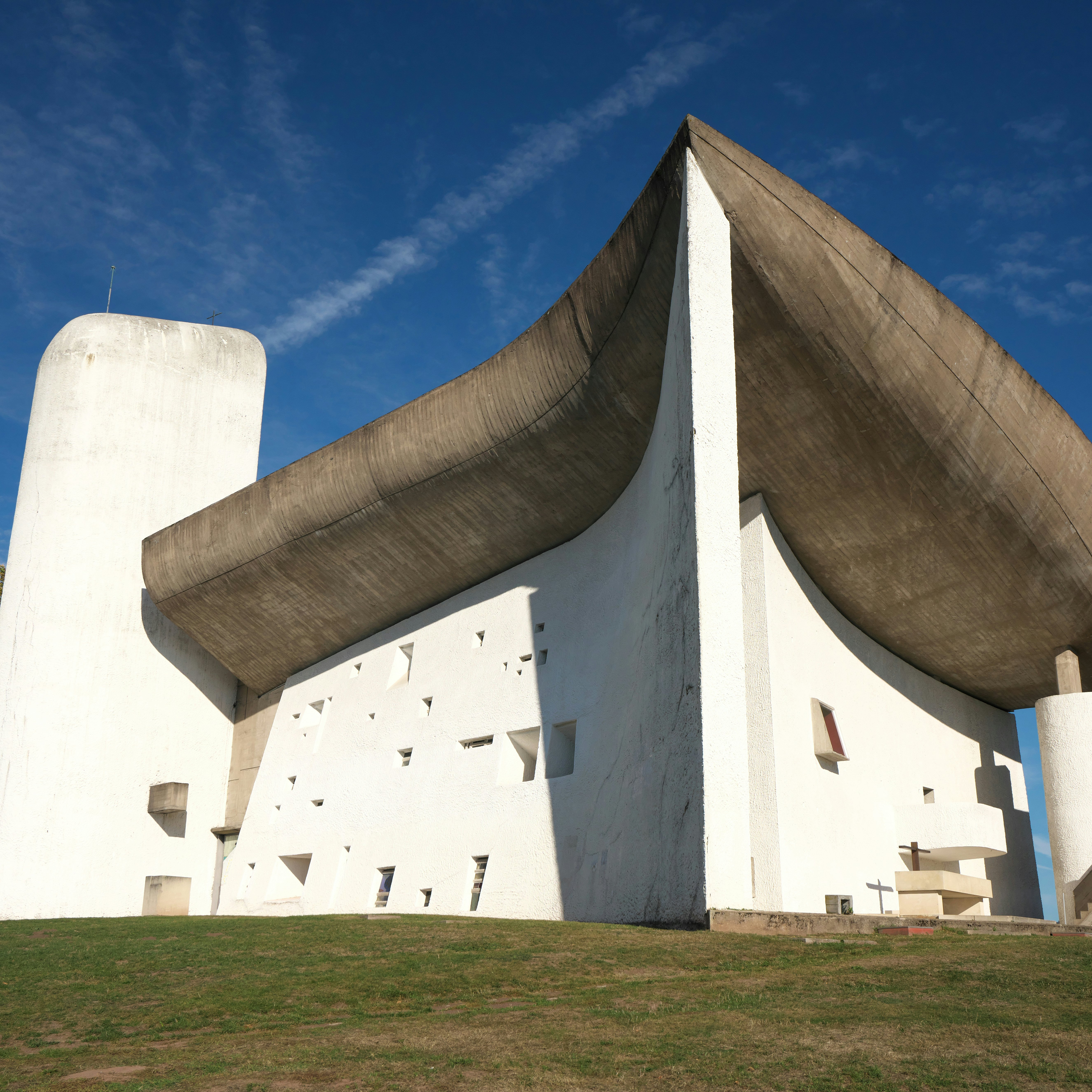 Chapelle de Notre-Dame du Haut in Ronchamp, France.