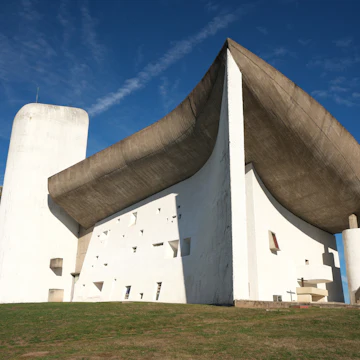 Chapelle de Notre-Dame du Haut in Ronchamp, France.