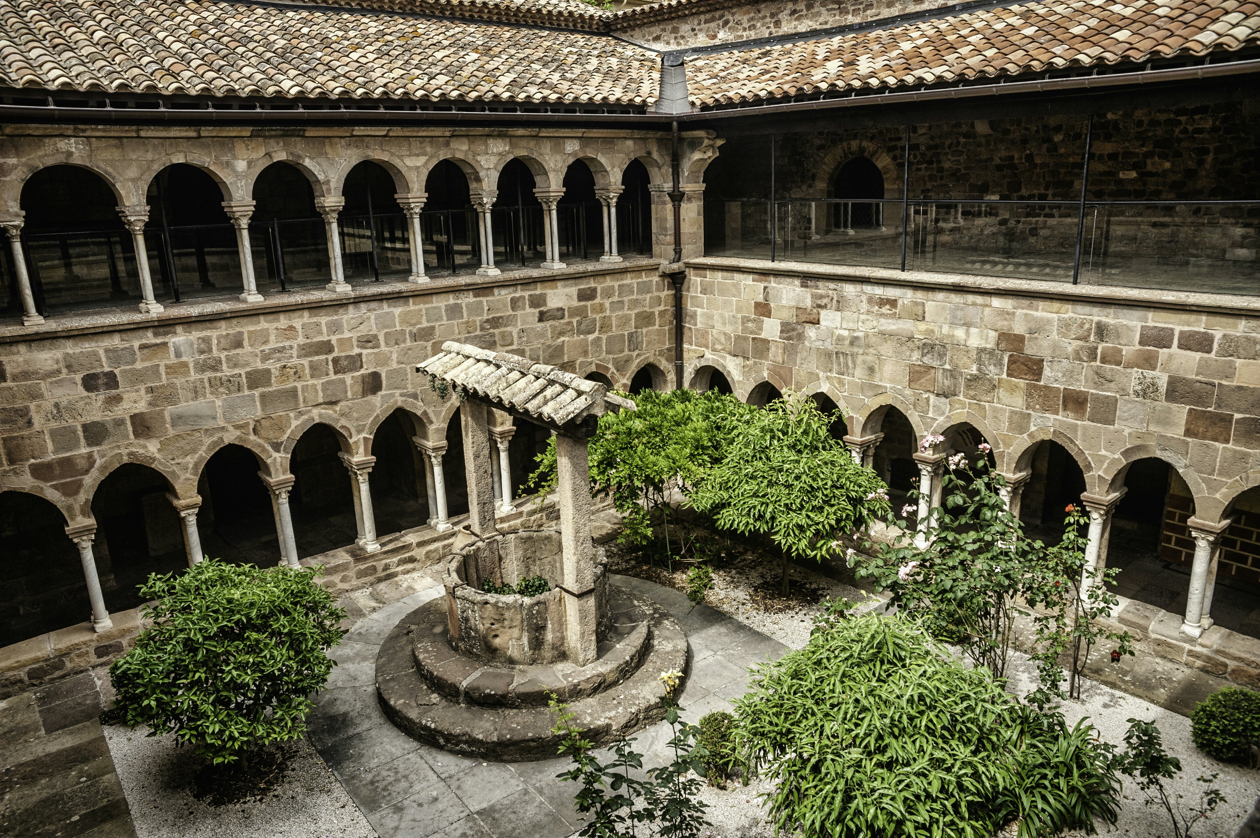 Cloister of the cathedral Saint-Leonce in Frejus, France.