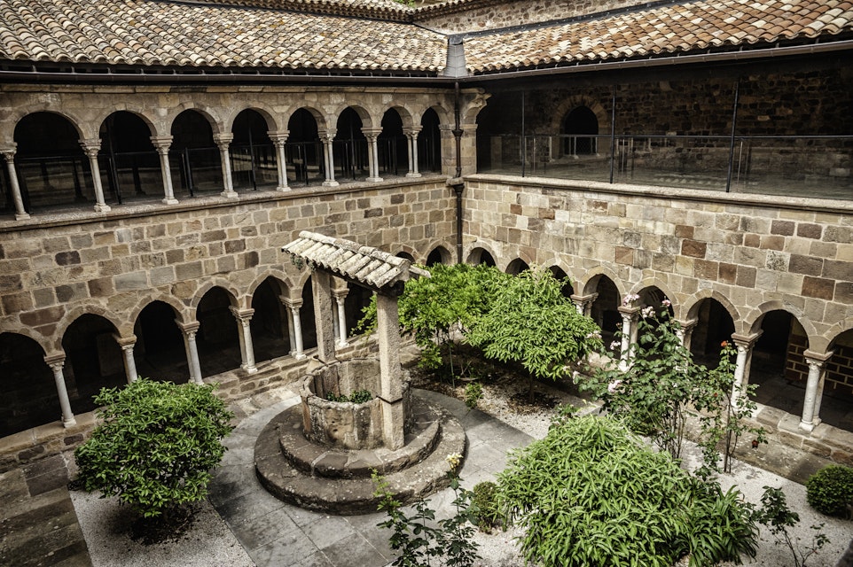 Cloister of the cathedral Saint-Leonce in Frejus, France.