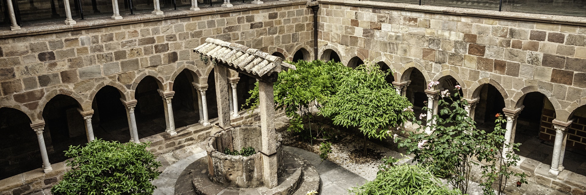 Cloister of the cathedral Saint-Leonce in Frejus, France.