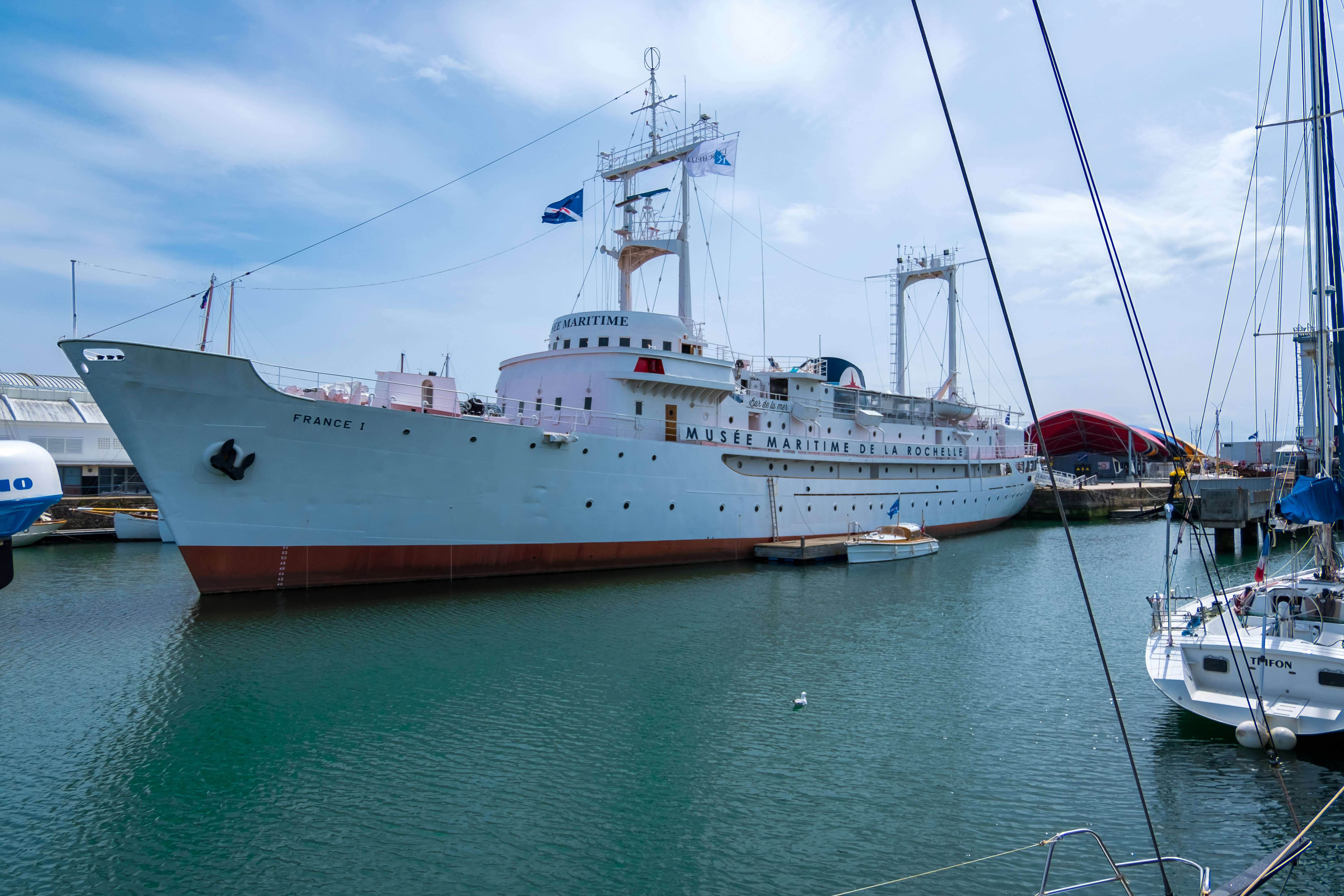 Harbour and maritime museum in the Port of La Rochelle, France.