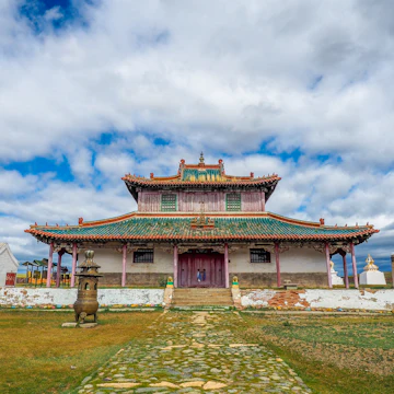 Kharkhorin, Mongolia 4th July 2019: Shankh Khiid Monastery opened in 1648 and used to house 1500 monks before it closed in 1937. Reopened in the early 1990s, today it is home to 25 monks.
1218476559