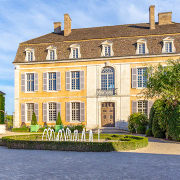 The historic Pommard Castle in the Burgundy region of France.