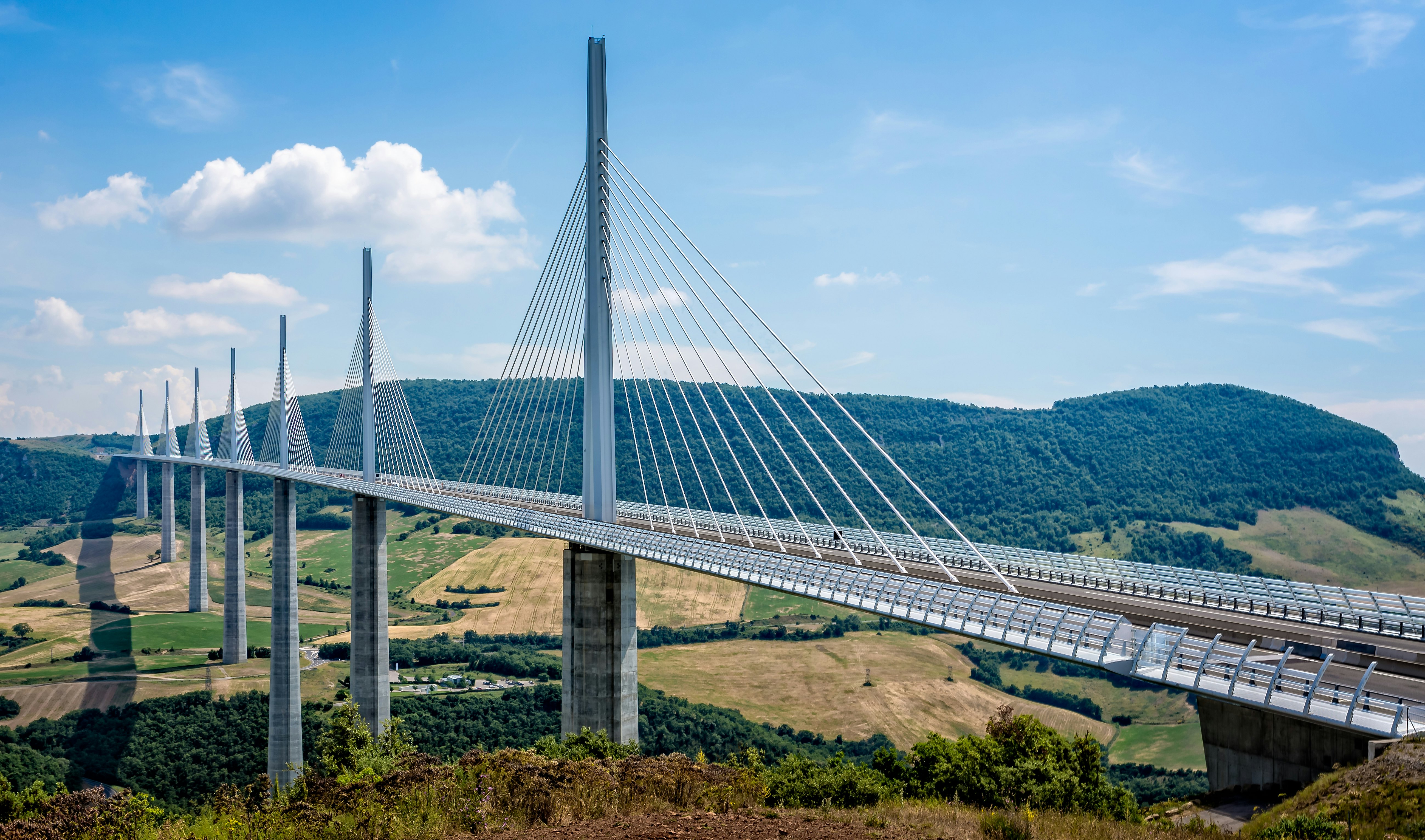The Millau Suspension Bridge.