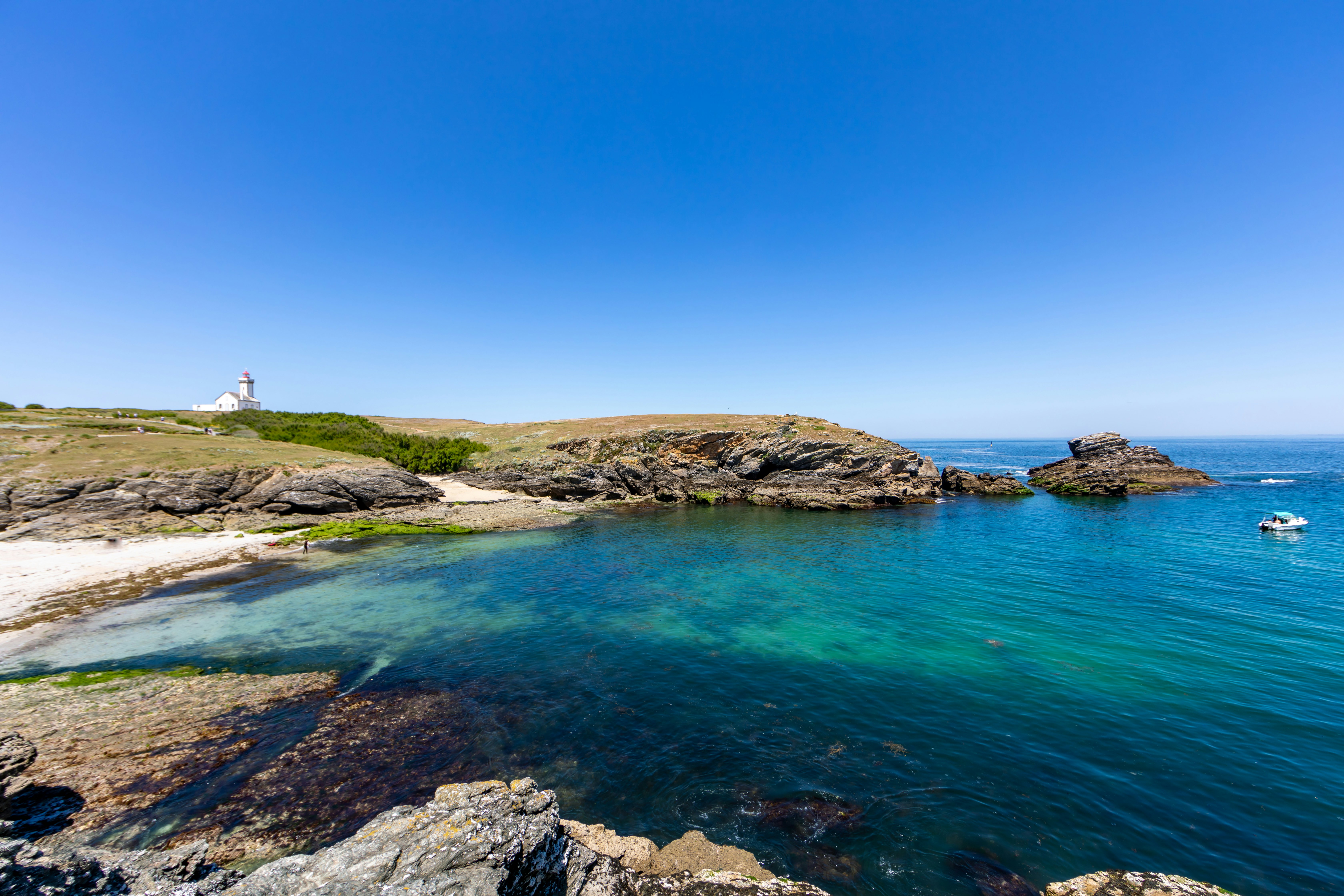 Pointe des Poulains, coast of Belle-Ile-en-Mer, Brittany, France.