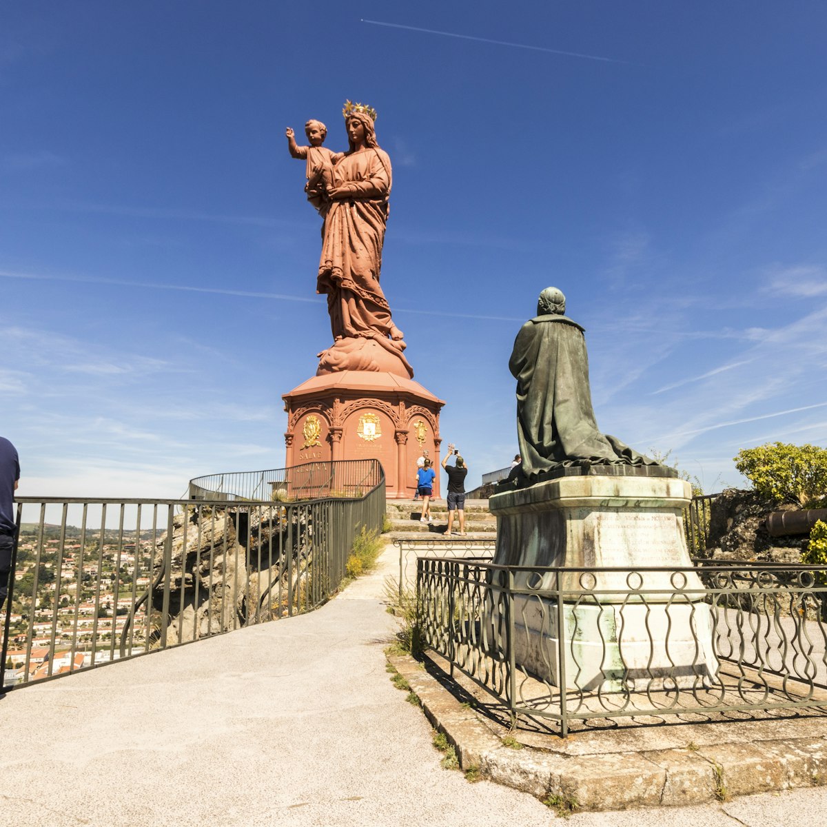 The statue of Notre-Dame de France, Le Puy-en-Velay, France.
