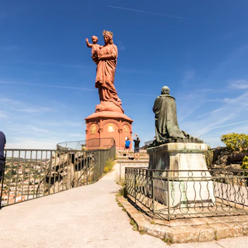The statue of Notre-Dame de France, Le Puy-en-Velay, France.