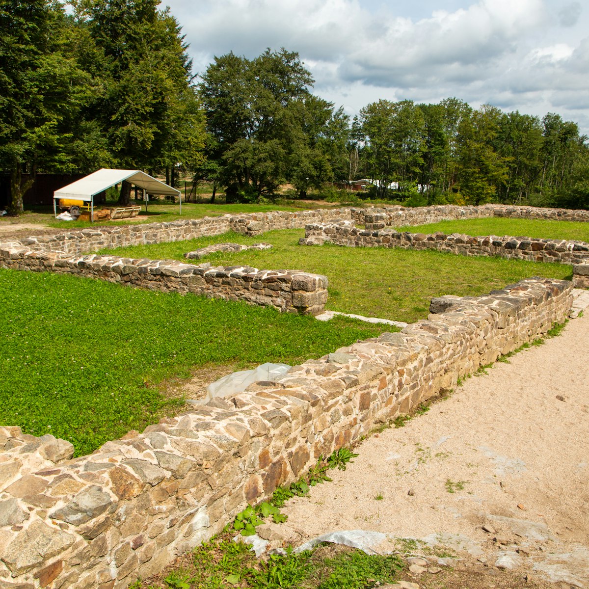 Archaeological sites in Bibracte.