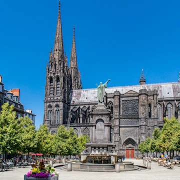 Notre Dame Cathedral in Clermont-Ferrand, France.