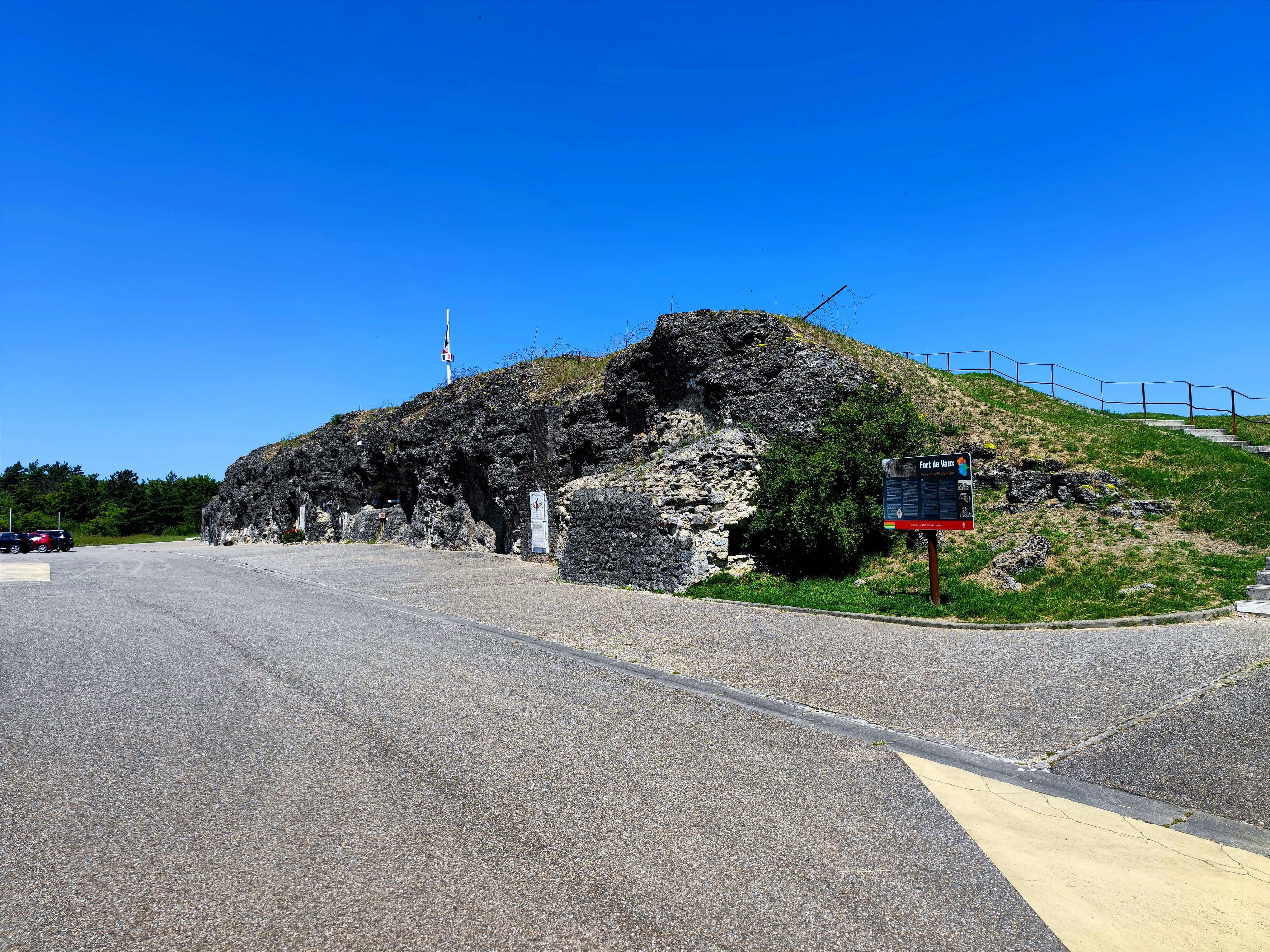 Outside view of Fort Vaux in Verdun, France.