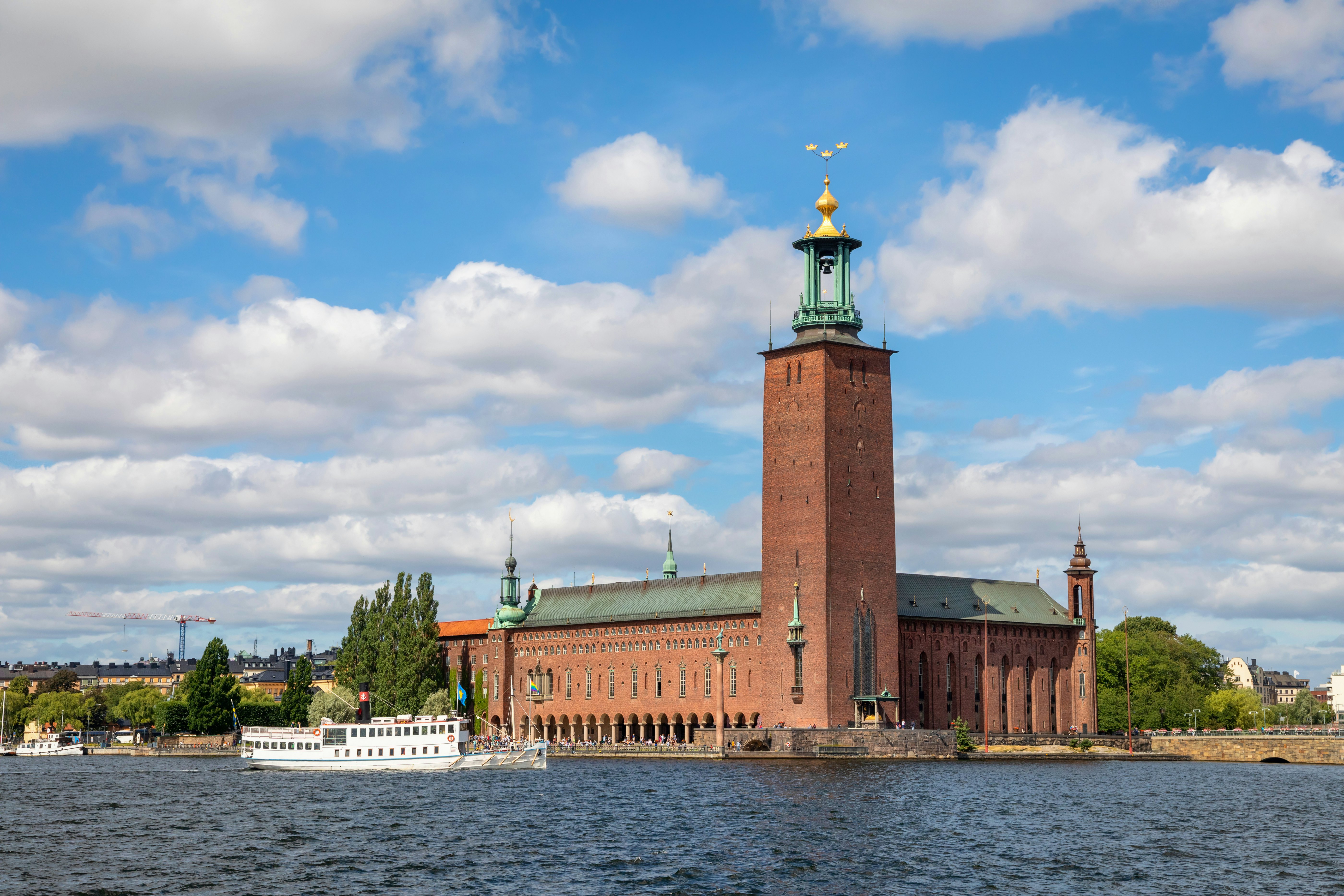 City Hall building in Stockholm, Sweden.
