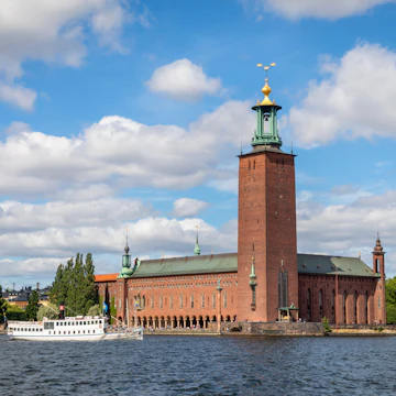 City Hall building in Stockholm, Sweden.