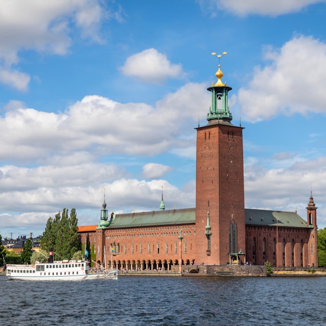 City Hall building in Stockholm, Sweden.