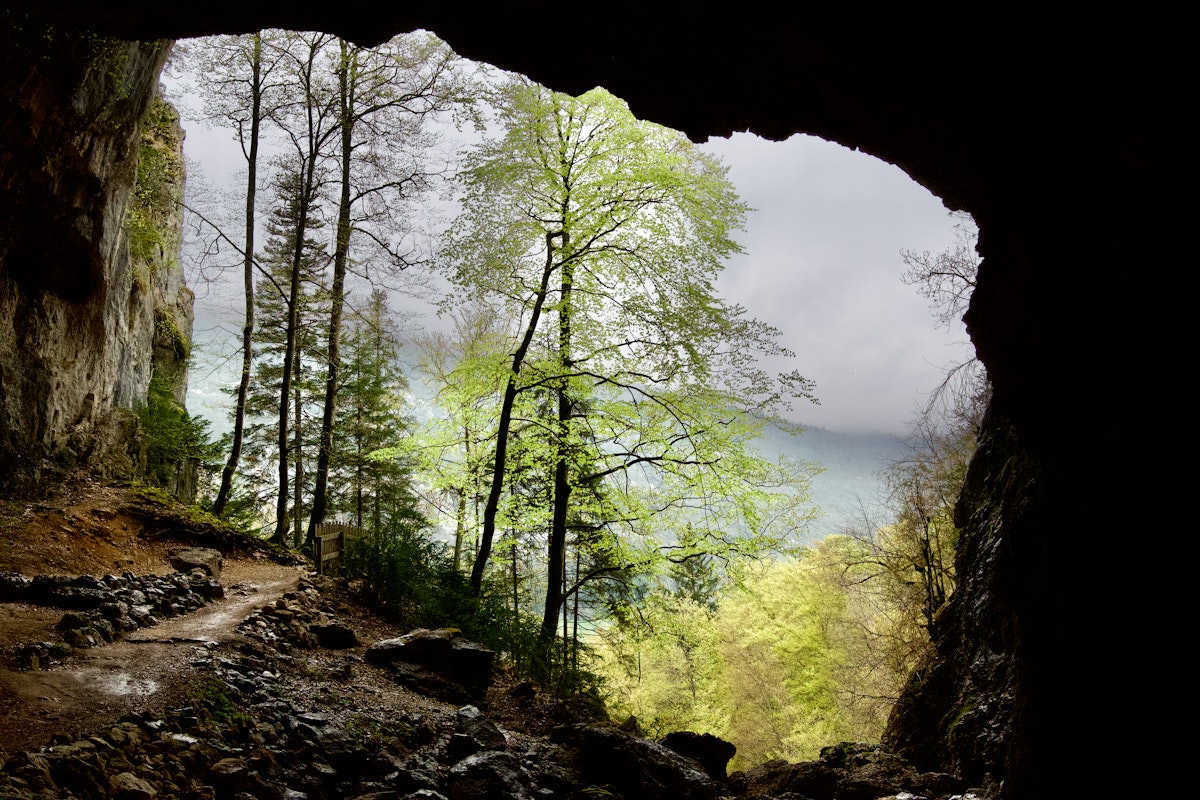 Famous Luire cave entrance.