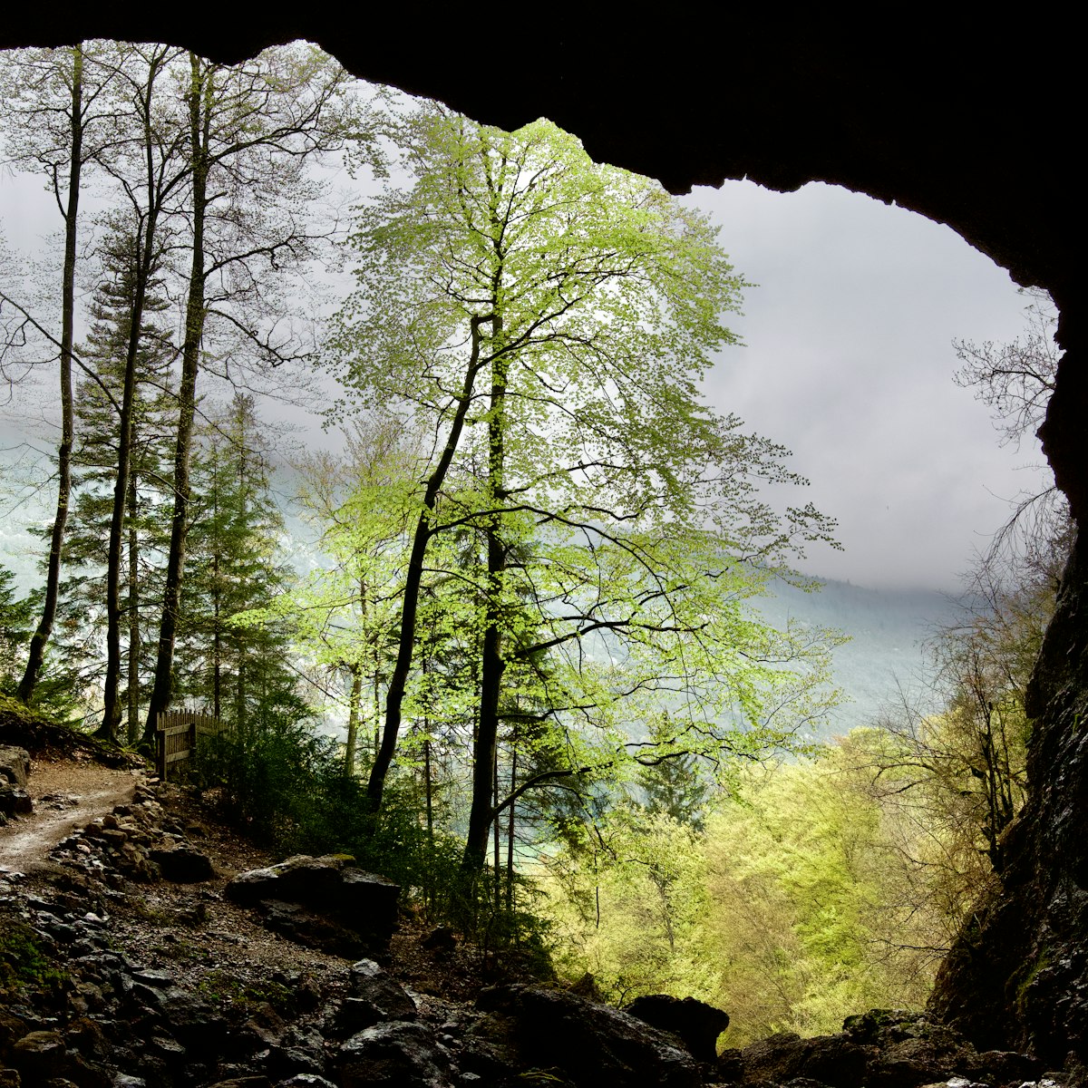 Famous Luire cave entrance.