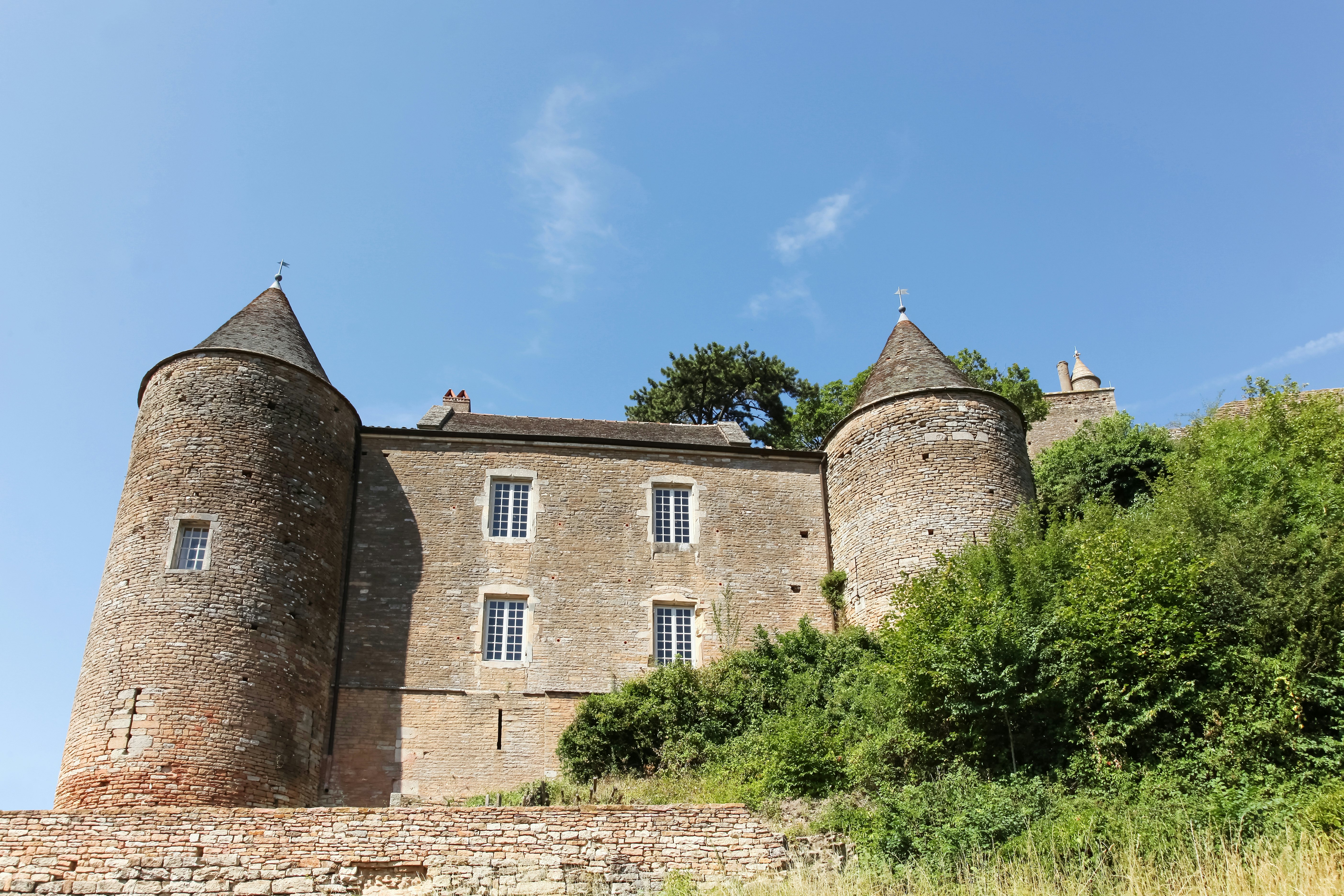 The castle of Brancion in Burgundy, France.