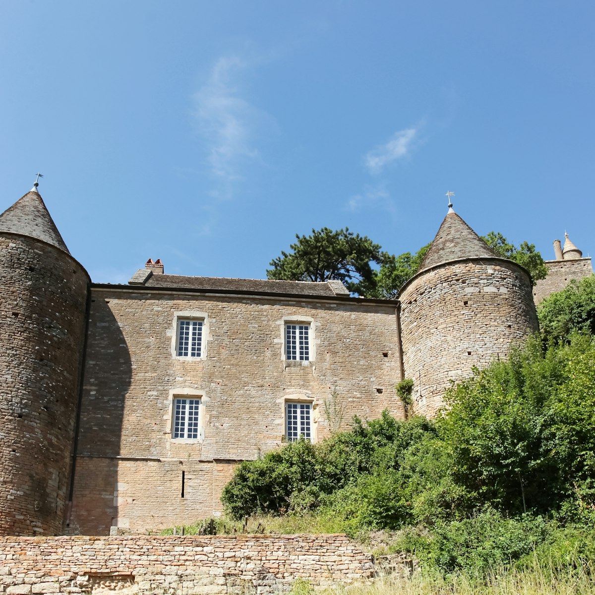The castle of Brancion in Burgundy, France.