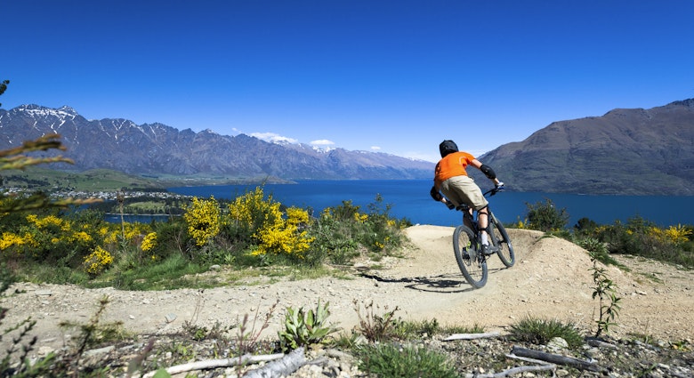 Mountain bike rider on bike path in Queenstown, New Zealand
500627852
Extreme Sports, Tourism, Men, Males, Riding, The Remarkables, Fun, Scenics, Mountain Bike, Exhilaration, South, Sport, Nature, Outdoors, Horizontal, Cycling, Queenstown, New Zealand, Springtime, Mountain, Landscape, Lake Wakatipu, Lake, Cityscape, City, Town, Riding