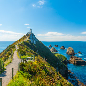 Lighthouse on Nugget Point.