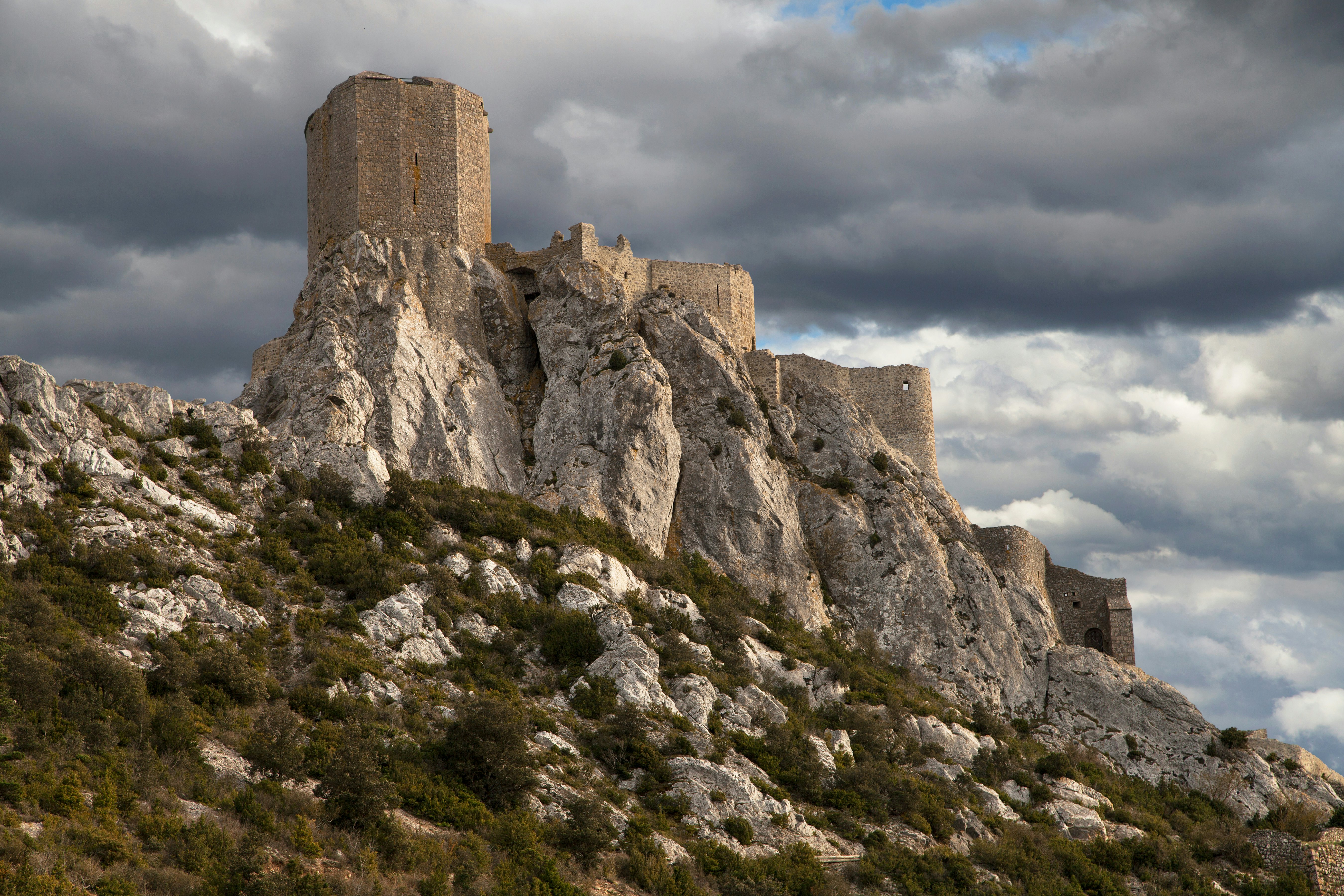Chateau de Queribus in Cucugnan, France.