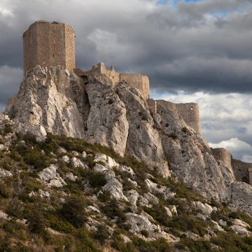 Chateau de Queribus in Cucugnan, France.