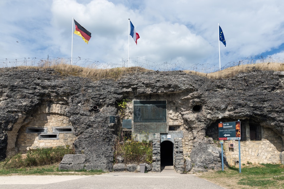 Visitor entrance at Fort Douaumont.