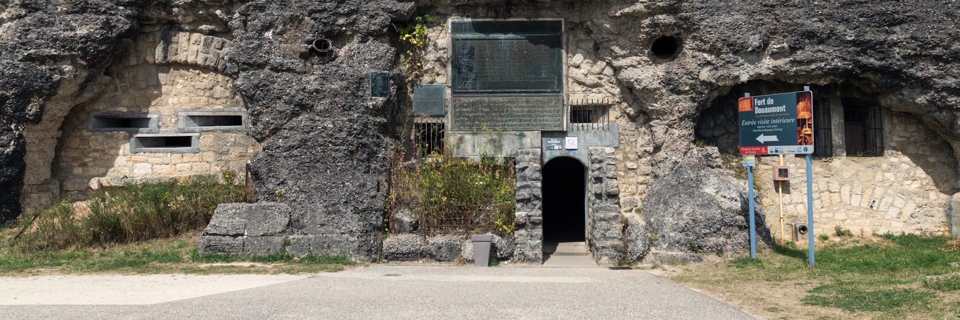 Visitor entrance at Fort Douaumont.