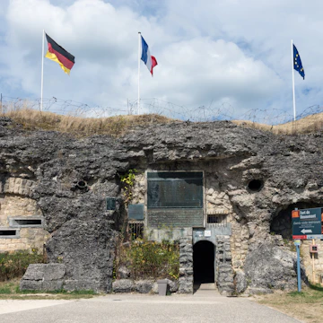 Visitor entrance at Fort Douaumont.