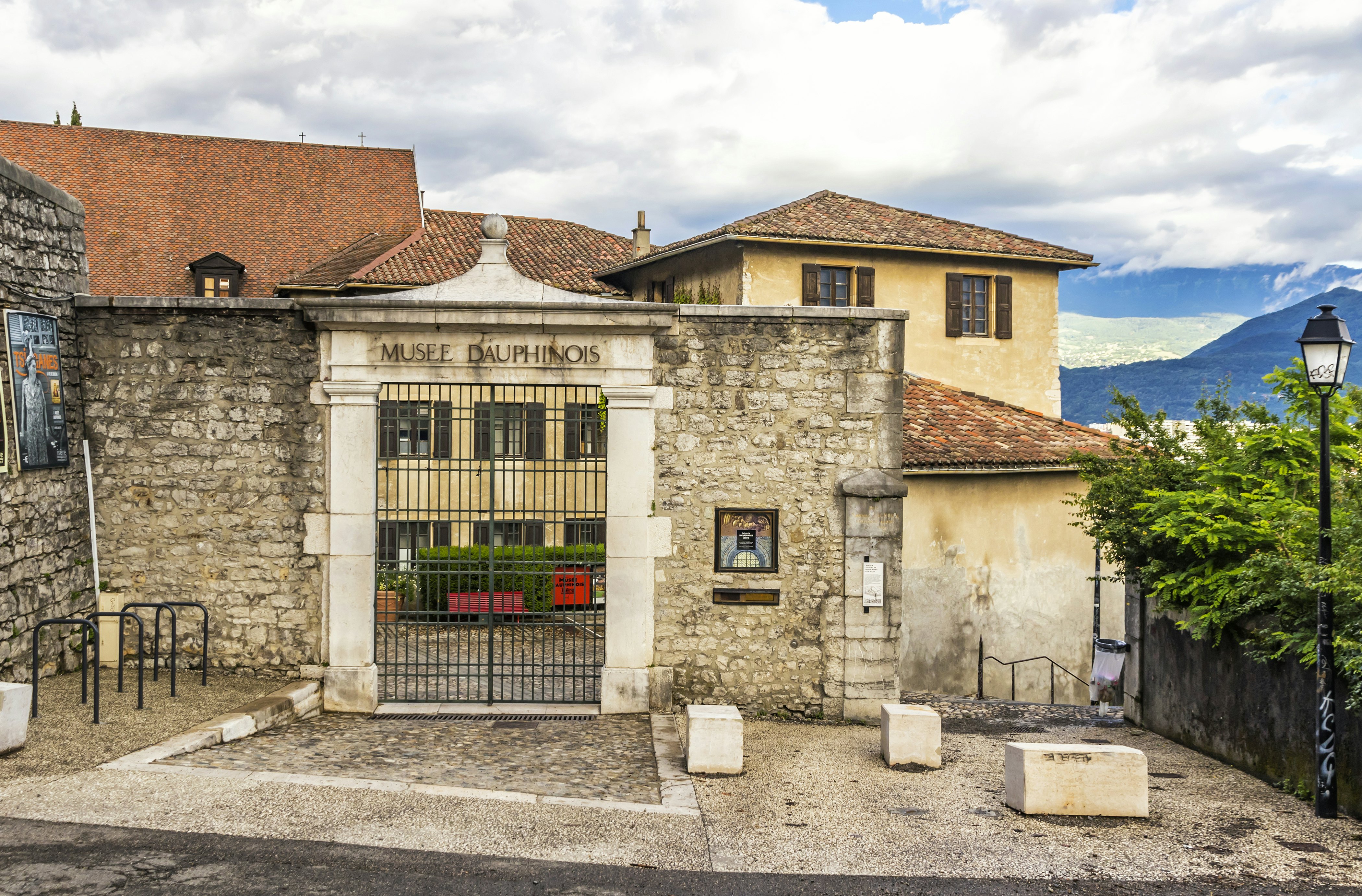 Entrance of the Dauphinois museum (Musee dauphinois) in Grenoble.