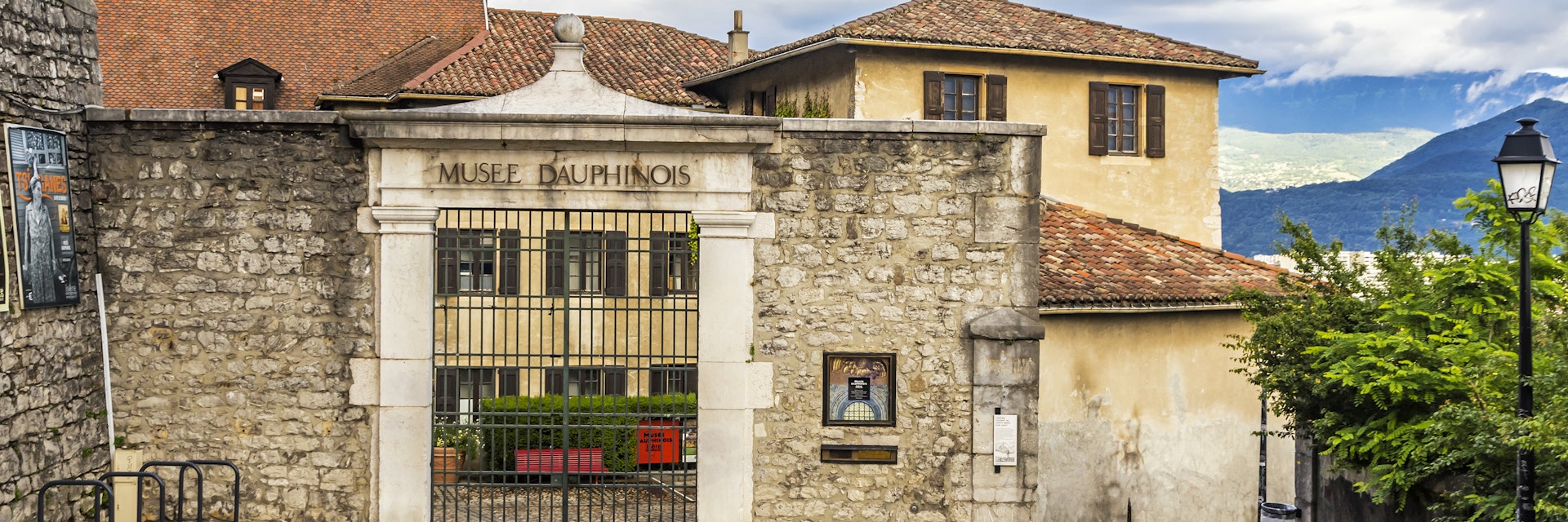 Entrance of the Dauphinois museum (Musee dauphinois) in Grenoble.